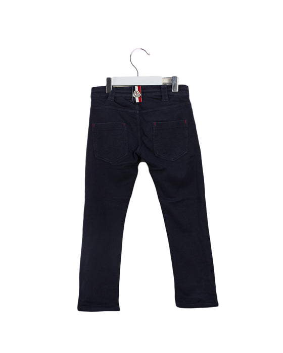 A Navy Casual Pants from Moncler in size 6T for girl. (Back View)