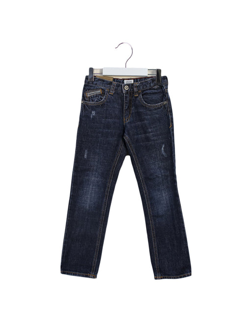 A Navy Jeans from Armani in size 6T for boy. (Front View)