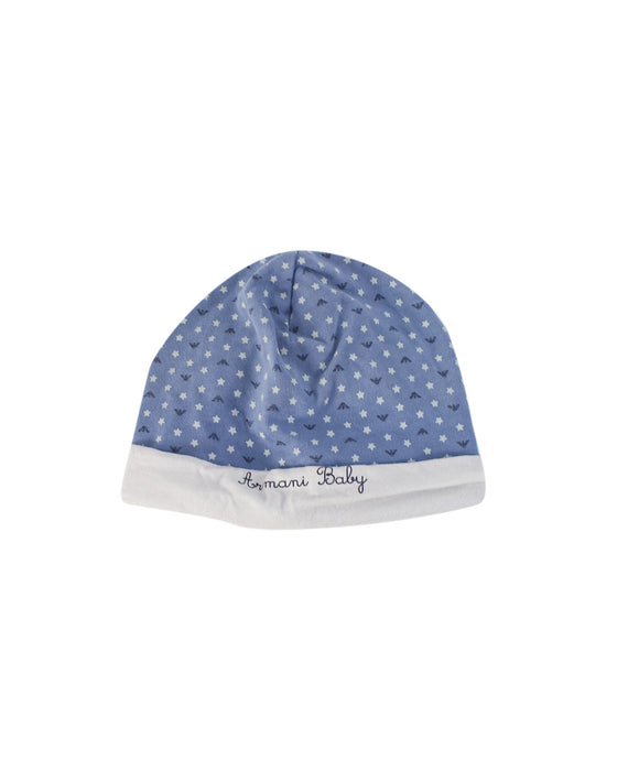 A Blue Beanies from Armani in size O/S for boy. (Front View)