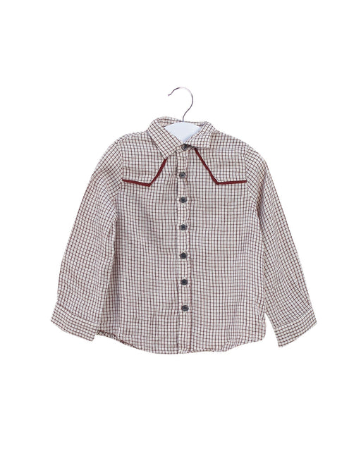 A Ivory Shirts from Velveteen in size 6-12M for boy. (Front View)