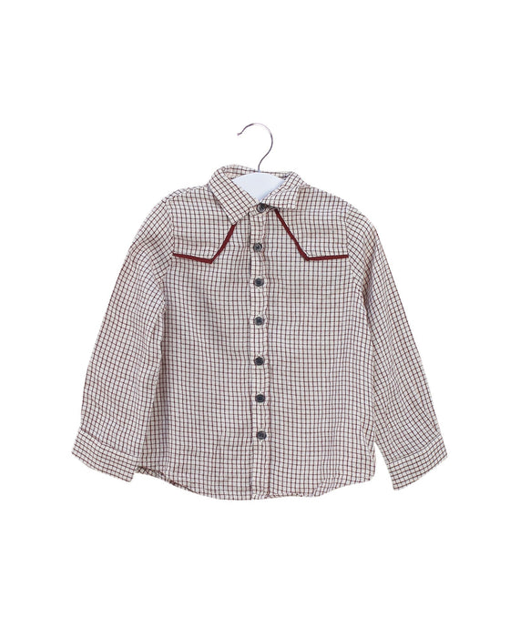 A Ivory Shirts from Velveteen in size 6-12M for boy. (Front View)