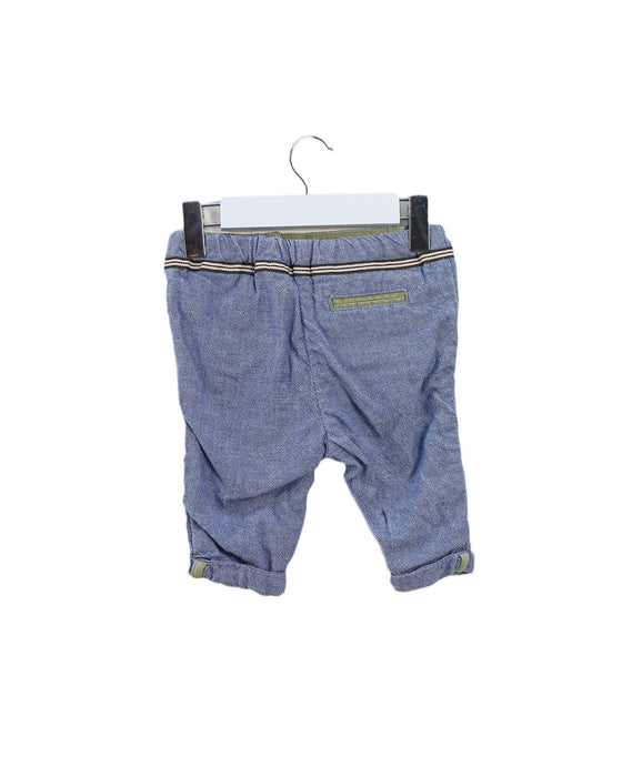 A Blue Casual Pants from Velveteen in size 3-6M for boy. (Back View)