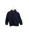 A Navy Zippered Sweatshirts from Petit Bateau in size 3T for neutral. (Front View)