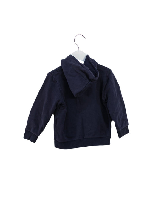 A Navy Zippered Sweatshirts from Petit Bateau in size 3T for neutral. (Back View)