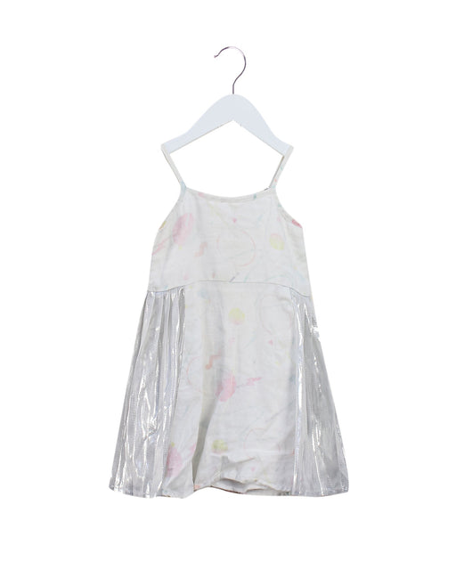 A White Sleeveless Dresses from Oaks of Acorn in size 2T for girl. (Front View)