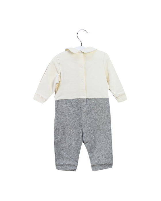 A Ivory Long Sleeve Jumpsuits from Nicholas & Bears in size 3-6M for boy. (Back View)