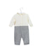 A Ivory Long Sleeve Jumpsuits from Nicholas & Bears in size 3-6M for boy. (Back View)