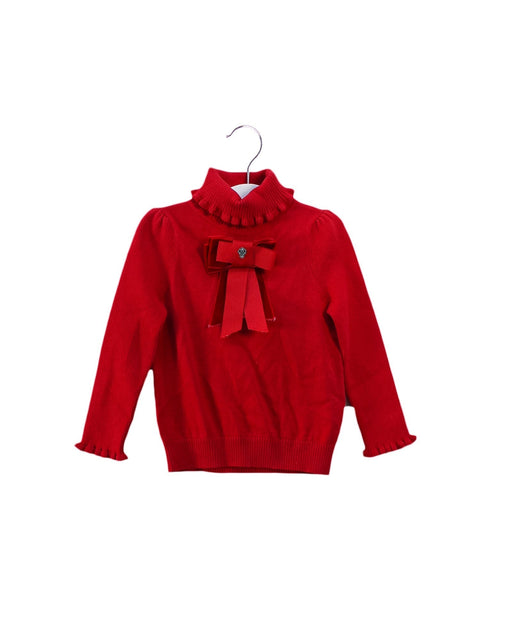 A Red Knit Sweaters from I Pinco Pallino in size 2T for girl. (Front View)