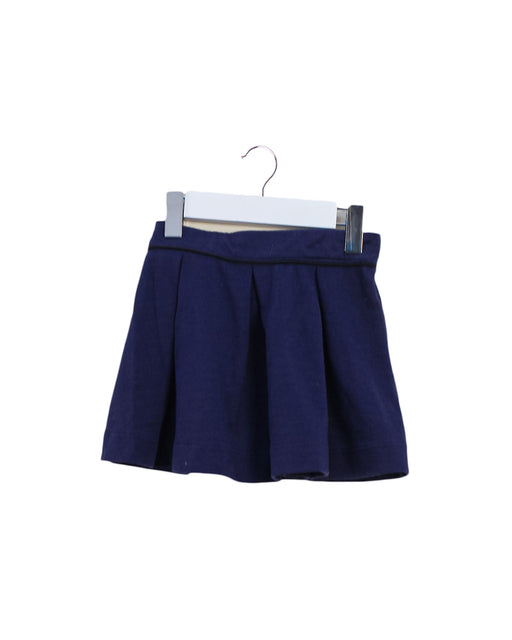 A Navy Short Skirts from Monoprix in size 4T for girl. (Front View)
