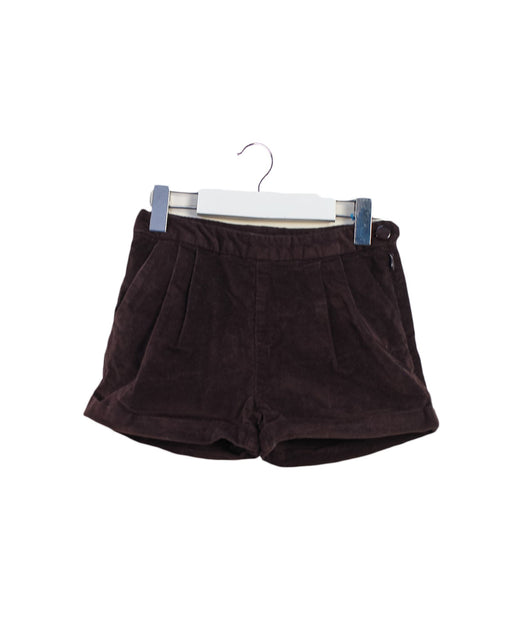 A Brown Shorts from Jacadi in size 6T for girl. (Front View)
