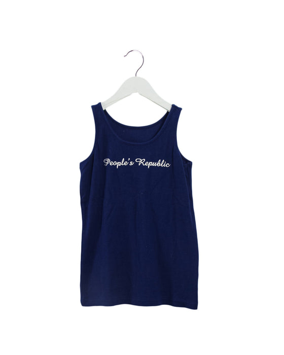 A Navy Sleeveless Tops from Chickeeduck in size 10Y for girl. (Front View)