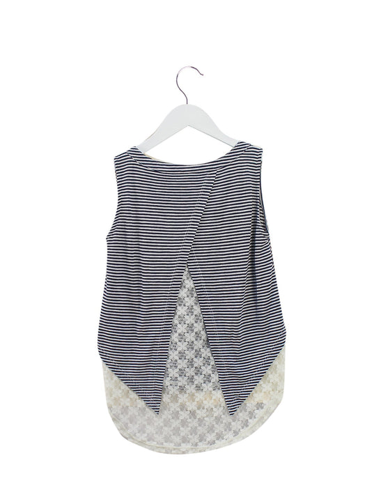 A Black Sleeveless Tops from Chickeeduck in size 10Y for girl. (Back View)