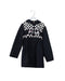 A Black Coats from Fila in size 10Y for girl. (Front View)