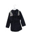 A Black Coats from Fila in size 10Y for girl. (Back View)