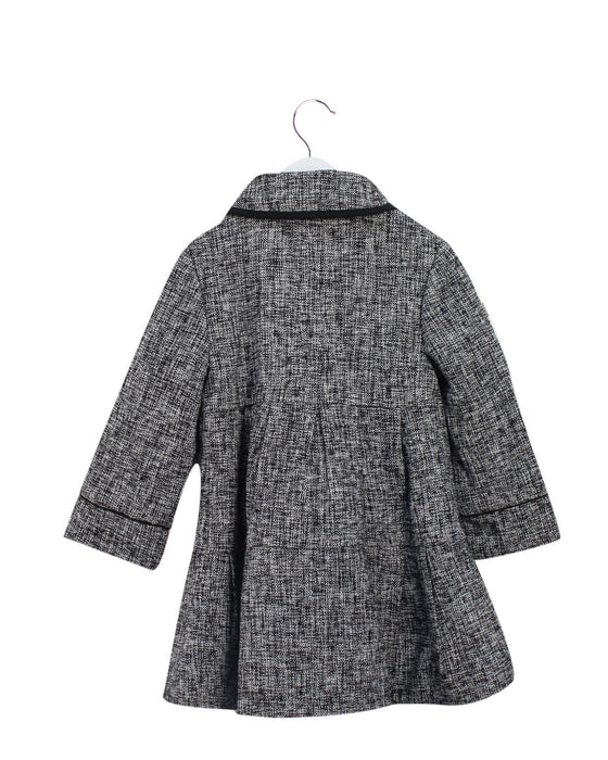 A Grey Coats from Troizenfants in size 4T for girl. (Back View)