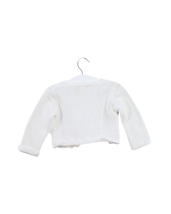 A White Cardigans from Bonpoint in size 6T for girl. (Back View)