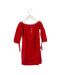 A Red Long Sleeve Dresses from Excuse My French in size 6T for girl. (Back View)