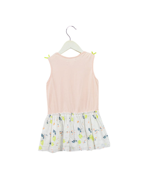 A Pink Sleeveless Dresses from Marie Chantal in size 4T for girl. (Back View)