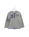 A Grey Long Sleeve Tops from Miki House in size 2T for boy. (Front View)