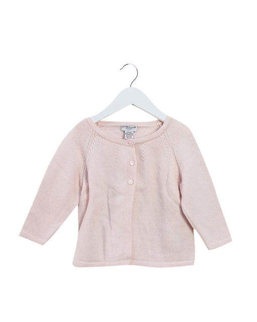 A Pink Cardigans from Cyrillus in size 2T for girl. (Front View)