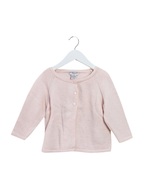 A Pink Cardigans from Cyrillus in size 2T for girl. (Front View)