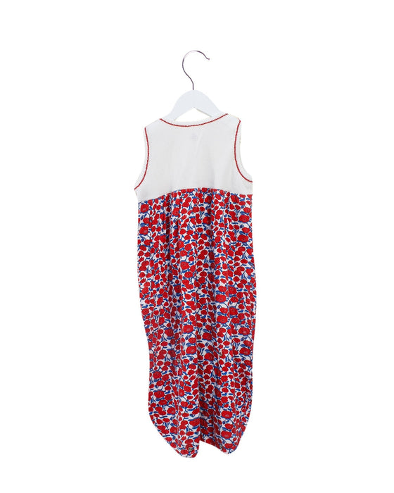 A Red Sleepsacs from Petit Bateau in size 3-6M for girl. (Back View)