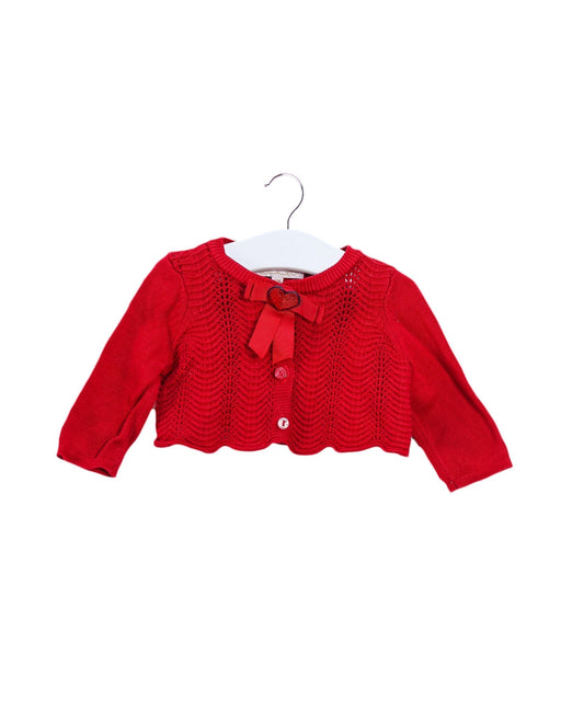 A Red Cardigans from Nicholas & Bears in size 6-12M for girl. (Front View)