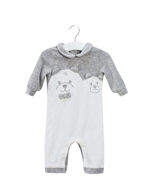 A Grey Long Sleeve Jumpsuits from Nicholas & Bears in size 3-6M for boy. (Front View)