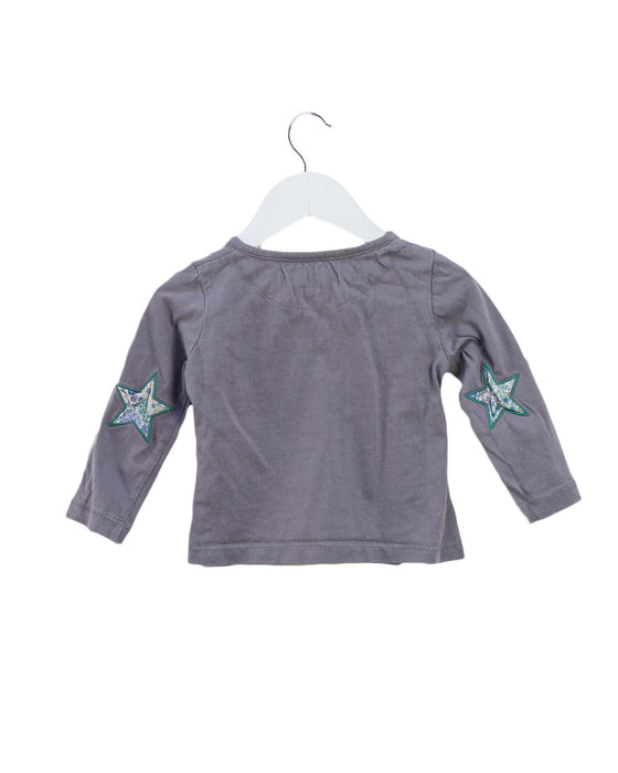 A Taupe Long Sleeve Tops from Chateau de Sable in size 18-24M for girl. (Back View)