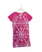 A Pink Short Sleeve Dresses from Guess in size 8Y for girl. (Front View)