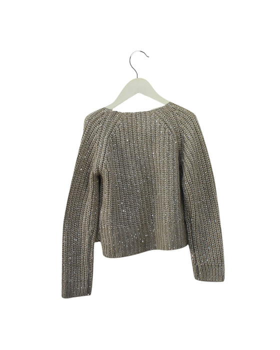 A Beige Cardigans from DKNY in size 6T for girl. (Back View)