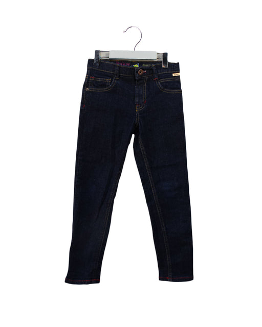 A Navy Jeans from Baker by Ted Baker in size 6T for girl. (Front View)