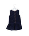 A Navy Sleeveless Dresses from Troizenfants in size 4T for girl. (Back View)
