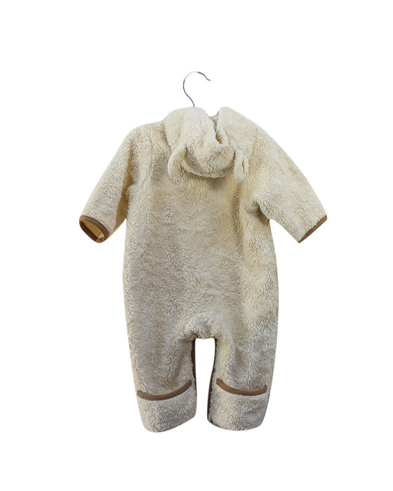 A Beige Long Sleeve Jumpsuits from bebe reduction in size 3-6M for neutral. (Back View)