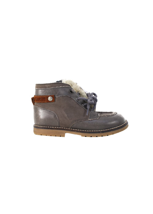 A Taupe Winter Boots from Jacadi in size 3T for boy. (Back View)