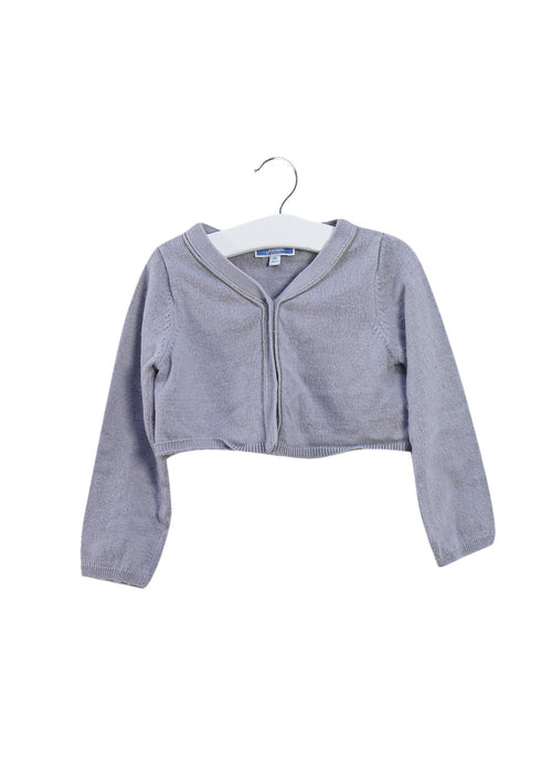 A Grey Cardigans from Jacadi in size 3T for girl. (Front View)