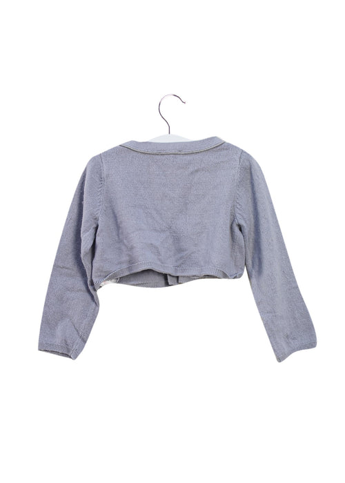 A Grey Cardigans from Jacadi in size 3T for girl. (Back View)