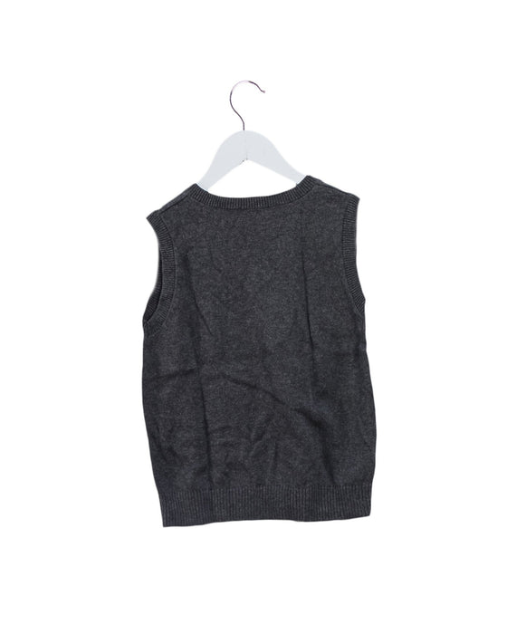 A Grey Sweater Vests from Familiar in size 4T for boy. (Back View)
