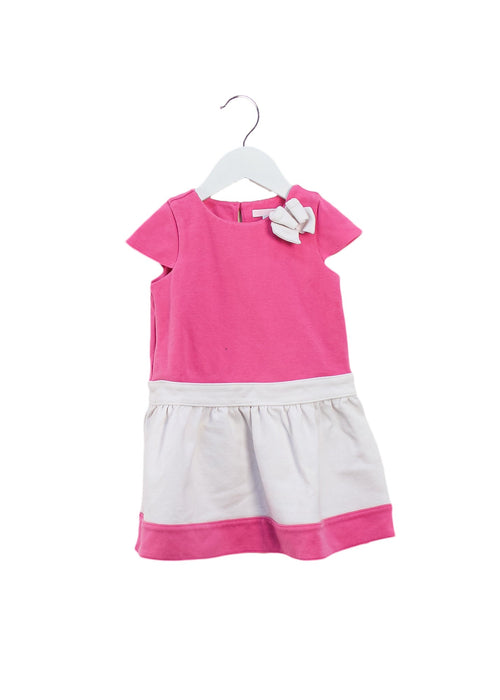 A Pink Short Sleeve Dresses from Janie & Jack in size 2T for girl. (Front View)
