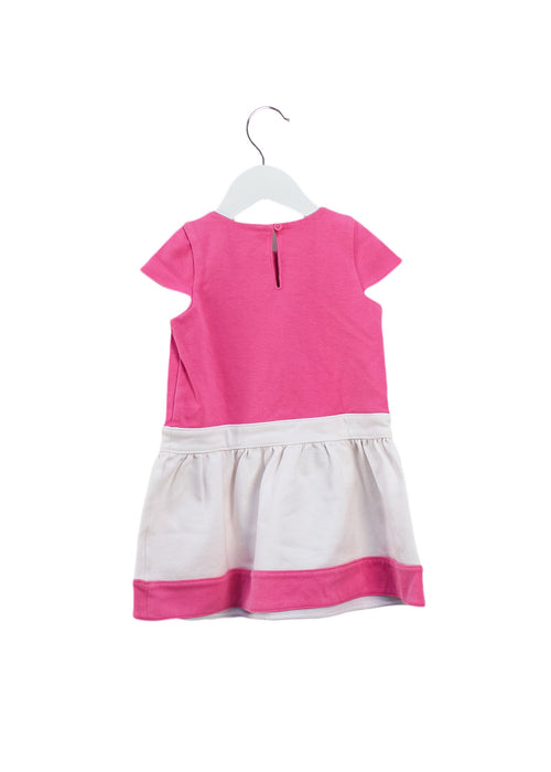 A Pink Short Sleeve Dresses from Janie & Jack in size 2T for girl. (Back View)