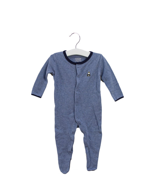 A Blue Long Sleeve Jumpsuits from Mamas & Papas in size 3-6M for boy. (Front View)