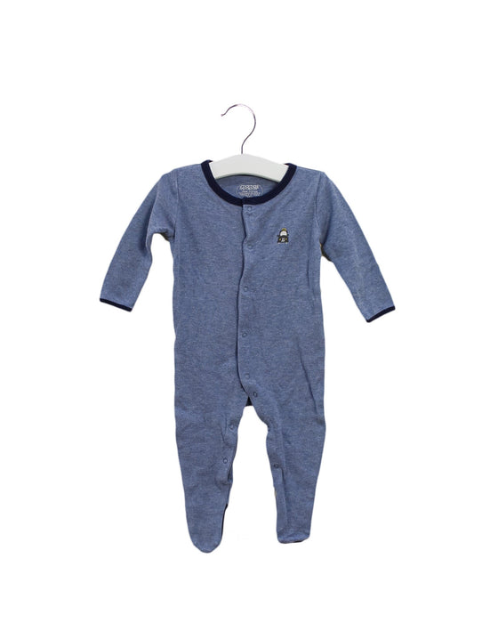 A Blue Long Sleeve Jumpsuits from Mamas & Papas in size 3-6M for boy. (Front View)