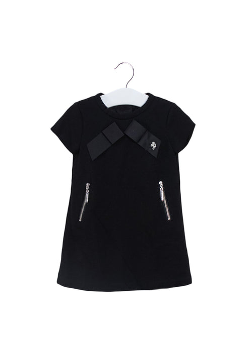 A Black Short Sleeve Dresses from Ferrari in size 6-12M for girl. (Front View)