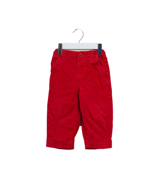 A Red Casual Pants from Jojo Maman Bébé in size 6-12M for boy. (Front View)