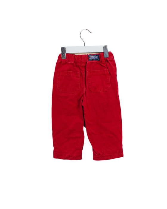A Red Casual Pants from Jojo Maman Bébé in size 6-12M for boy. (Back View)