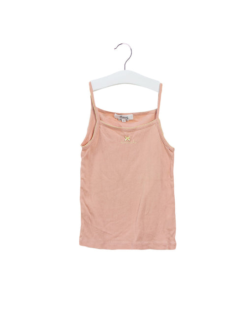 A Pink Sleeveless Tops from Bonpoint in size 3T for girl. (Front View)