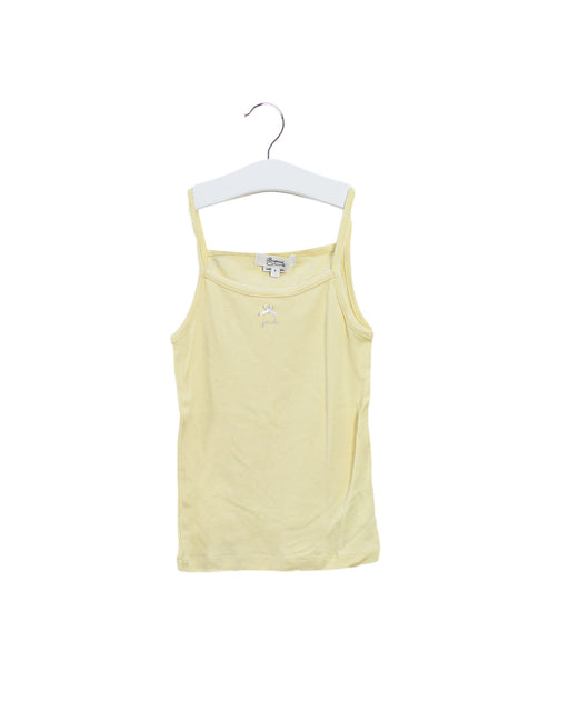 A Yellow Sleeveless Tops from Bonpoint in size 3T for girl. (Front View)