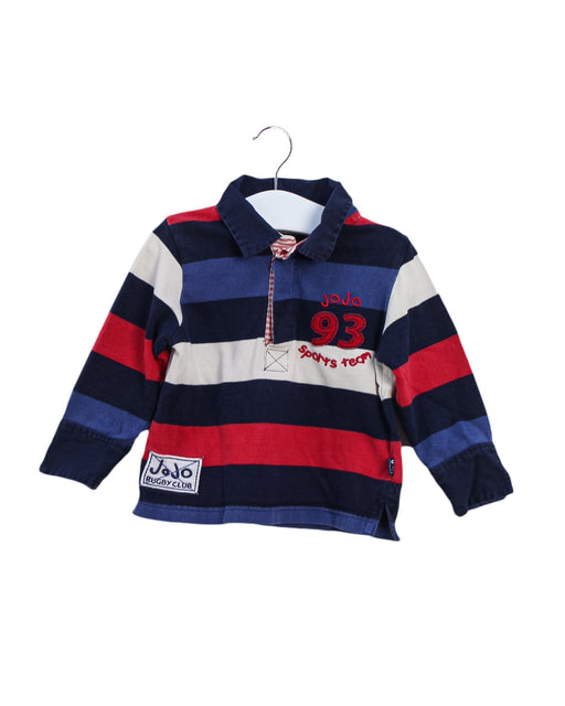 A Multicolour Long Sleeve Polos from Jojo Maman Bébé in size 6-12M for boy. (Front View)