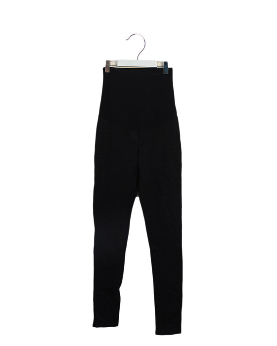 A Black Leggings from Jules & Jim in size XS for maternity. (Front View)