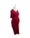 A Red Short Sleeve Dresses from Seraphine in size XS for maternity. (Front View)